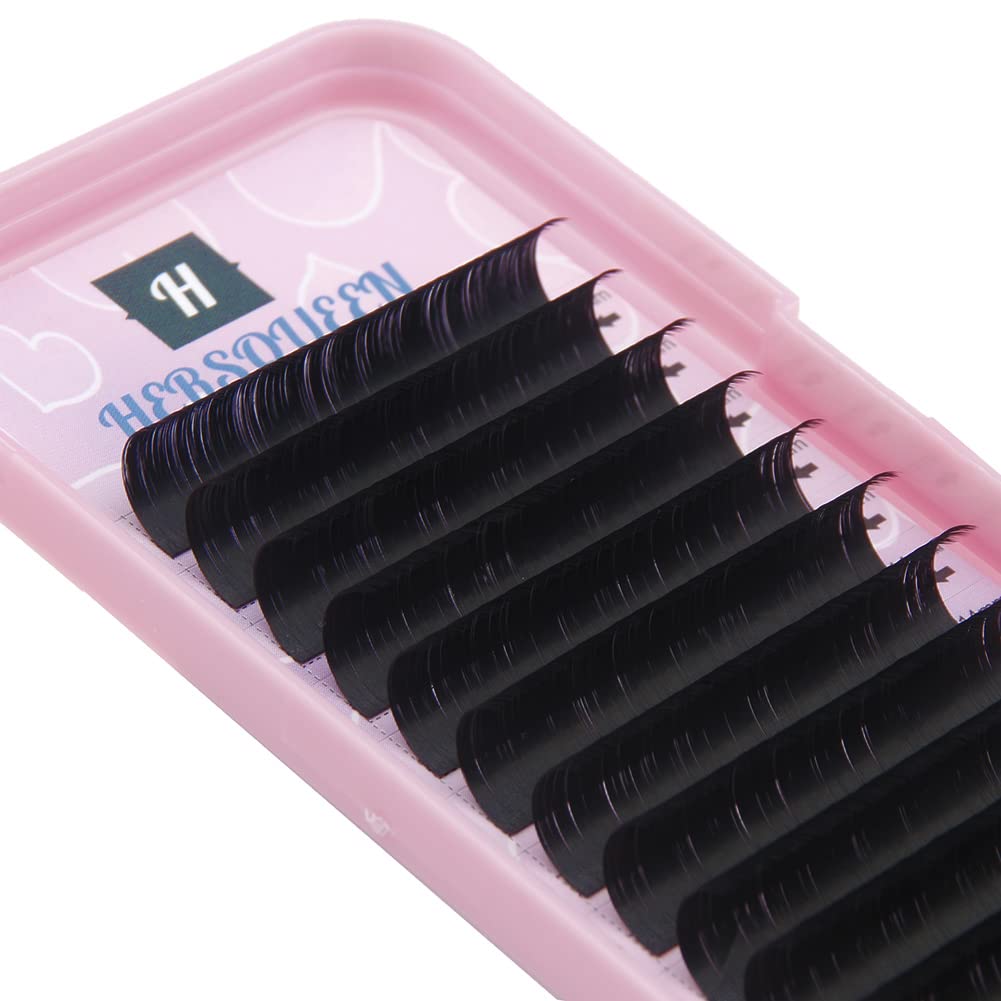 0.05 Russian Volume Eyelash Extensions - Cashmere Mink Lashes with C/D Curls for Salon & Home Use | Semi-Permanent Individual False Eyelashes | Natural Volume Fan Silk Lashes for Bridal, Party & Daily Makeup Looks