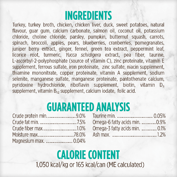 Nutrience Grain Free Turkey, Chicken & Duck Pate Canned Cat Food - High Protein Wet Cat Food for Adult & Senior Cats - Perfect for Picky Eaters & Digestive Health