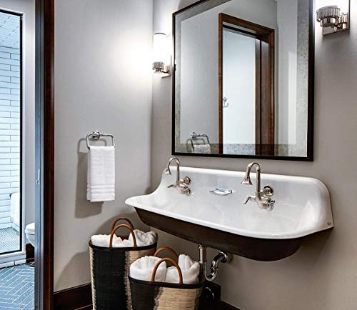 Kohler K-72571-BV Artifacts Vibrant Brushed Bronze Towel Ring - Bathroom Accessory for Modern & Luxury Home Decor