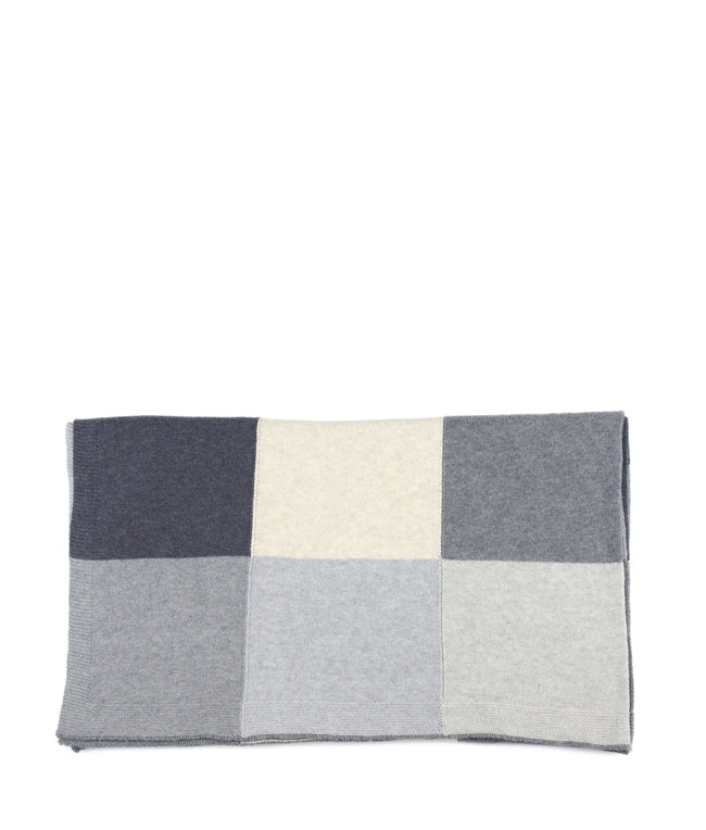 Personalized Baby Blanket - Soft Patchwork Grey Cotton Blanket for Newborns & Infants | Perfect for Nursery, Swaddling & Photo Props