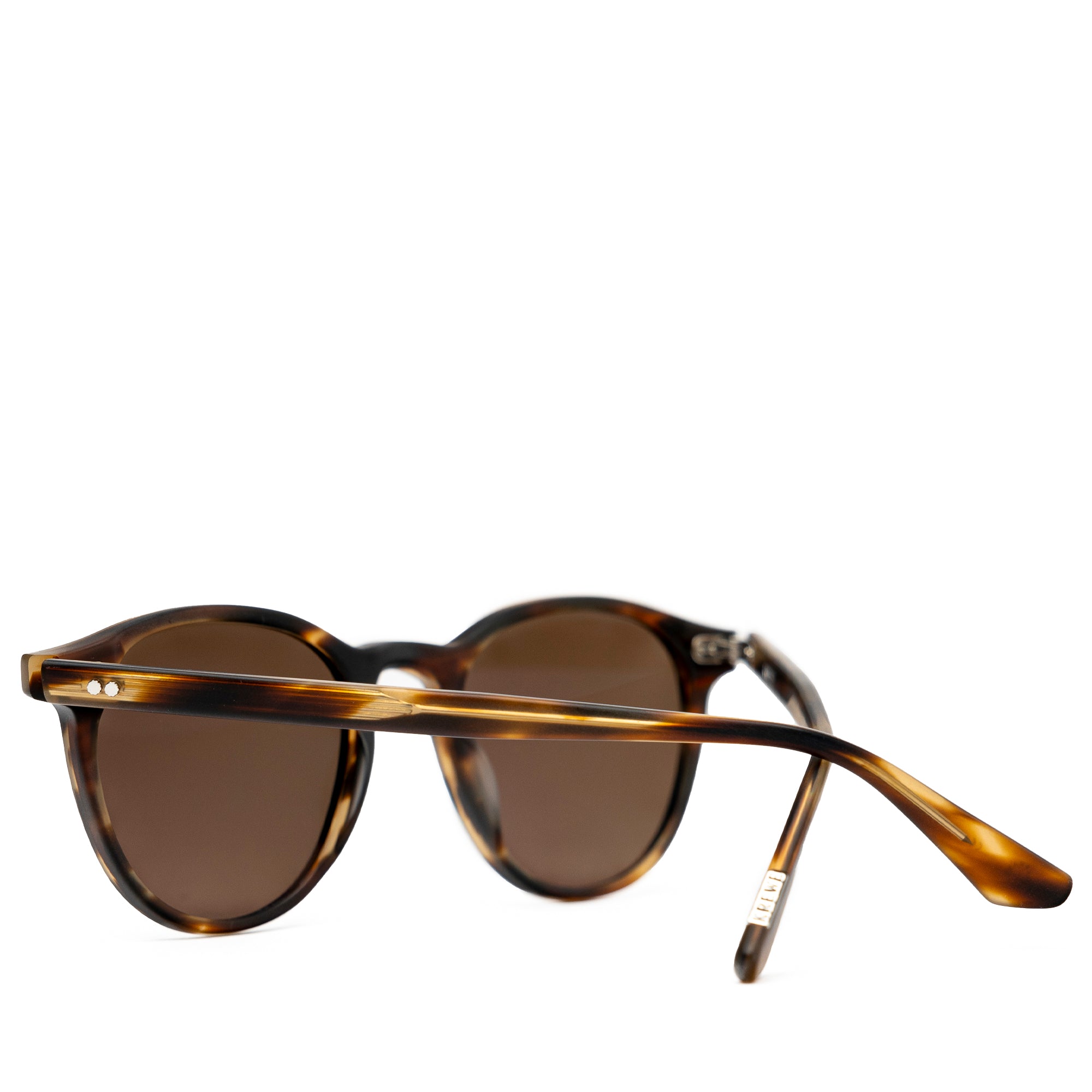 Krewe Landry Polarized Sunglasses - Matte Hickory Frame - UV Protection - Stylish & Durable - Perfect for Driving, Beach & Outdoor Activities