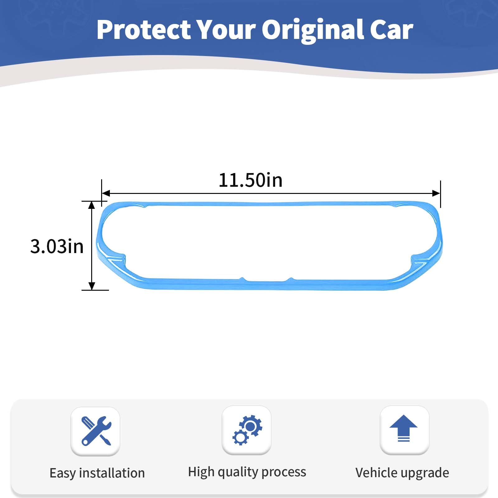 RT-TCZ Baby Blue AC Switch Cover Trim Frame for Jeep Wrangler JL/JLU/Gladiator JT (2018-2023) - Interior Dashboard Accessories | Perfect for Customizing & Protecting Your Jeep's Center Console
