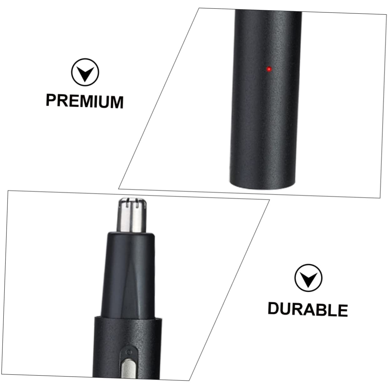 Rechargeable Electric Beard and Nose Hair Trimmer for Men - Painless Grooming Kit with Precision Blades - Perfect for Travel, Home & Office Use