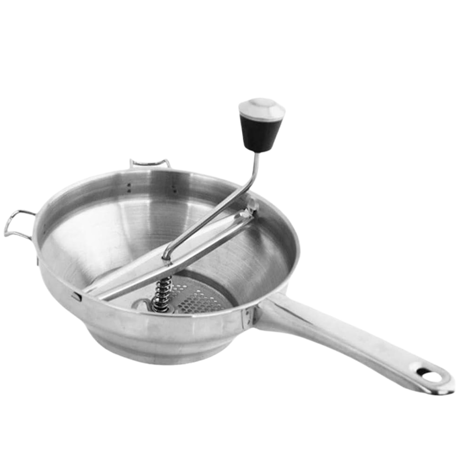 Premium Stainless Steel Rotary Food Mill - Hand Crank Manual Food Grinder for Tomato Sauce, Applesauce, Mashed Potatoes - Durable Wall-Mounted Multi-Purpose Kitchen Tool for Canning, Pureeing & Baby Food Making