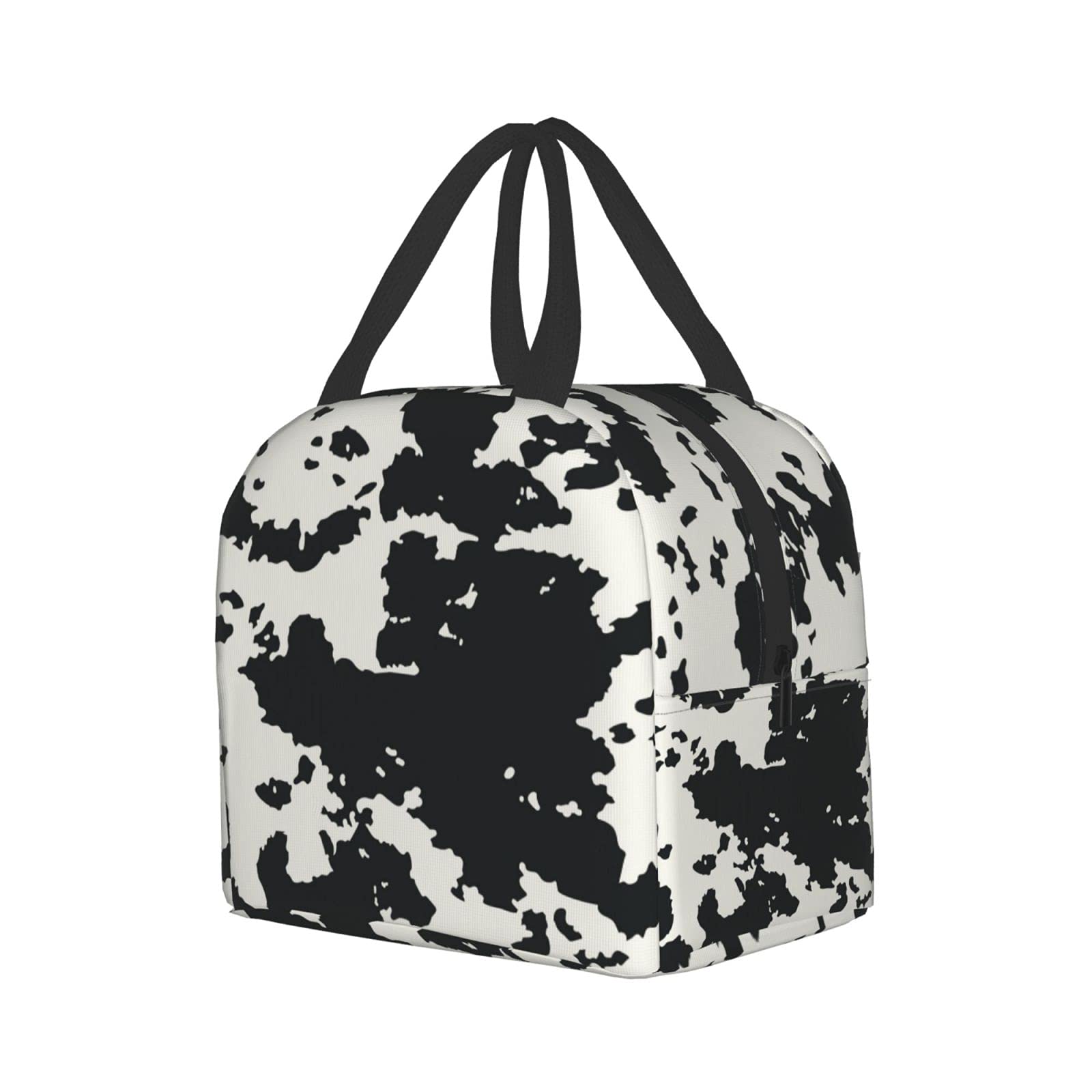 Insulated Lunch Bag with Cow Animal Pattern - Reusable & Portable Meal Container for Men & Women - Perfect for Work, Travel, Picnic & Outdoor Activities