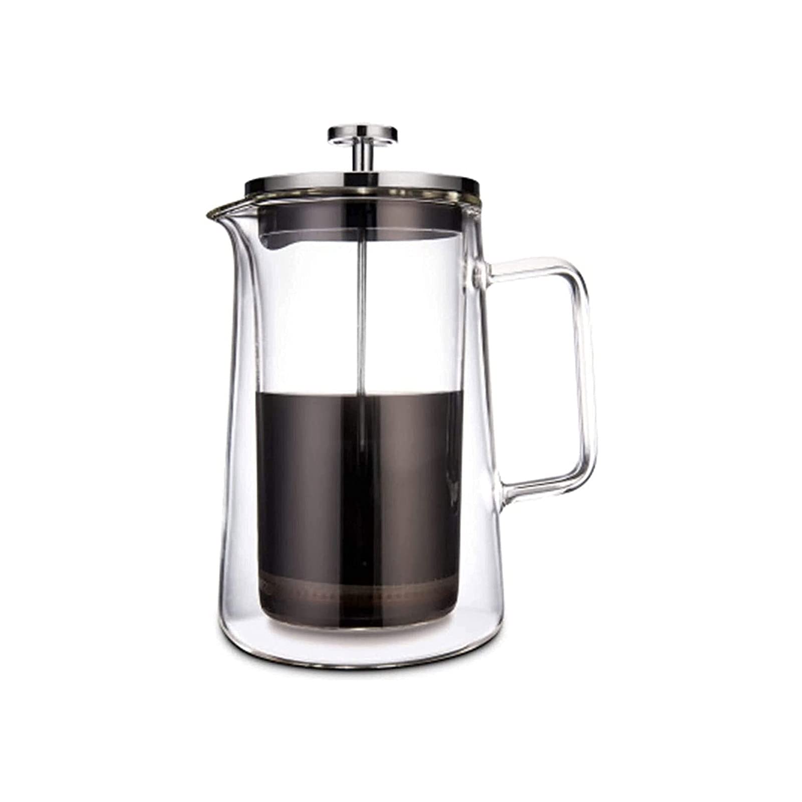 Premium French Press Coffee Maker & Milk Frother Set - 34oz (8 Cups) with Double Stainless Steel Mesh Filter for Smooth Brewing | Ideal for Home, Office & Camping Coffee Lovers