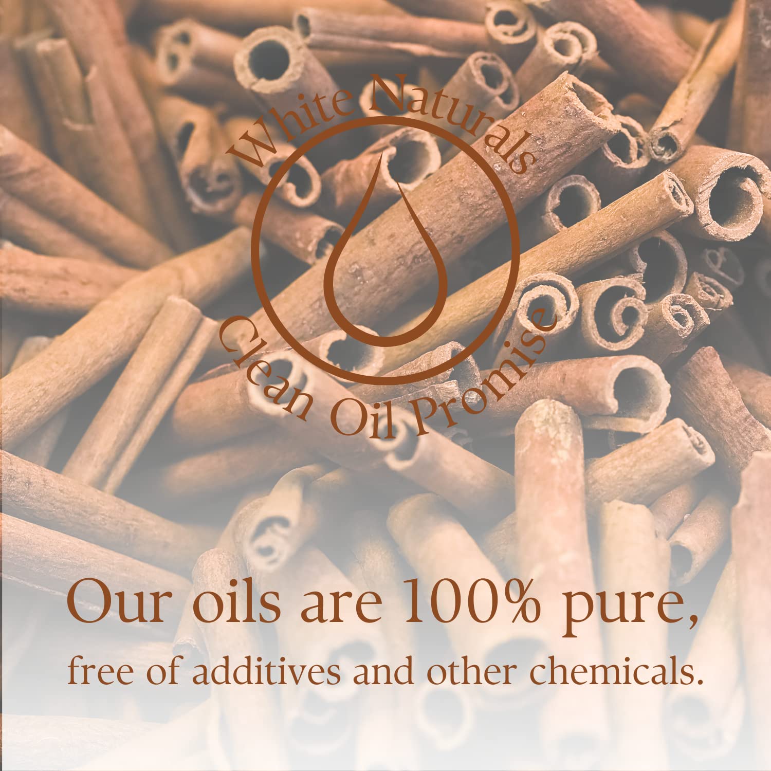100% Pure Organic Cinnamon Essential Oil for Aromatherapy - Steam Distilled Therapeutic Grade Oil for Diffusers, Humidifiers, DIY Soap & Candle Making - Promotes Relaxation, Hair & Skin Care - Perfect for Spa, Massage, Home Fragrance & Stress Relief