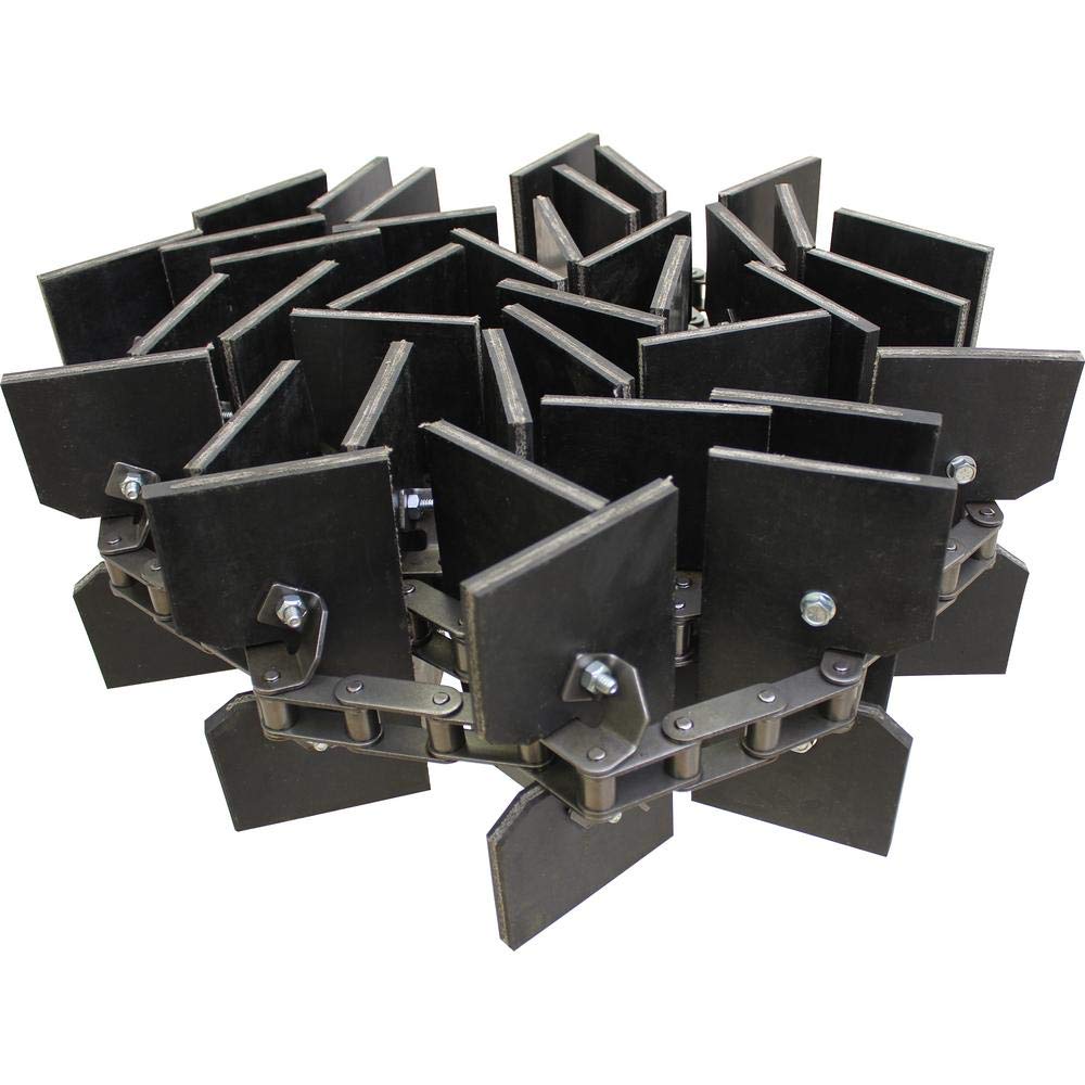 RAParts AM71149814 Clean Grain Elevator Chain with Rubber Paddles - Heavy Duty Replacement Part for Grain Conveyor Systems in Farms & Agriculture