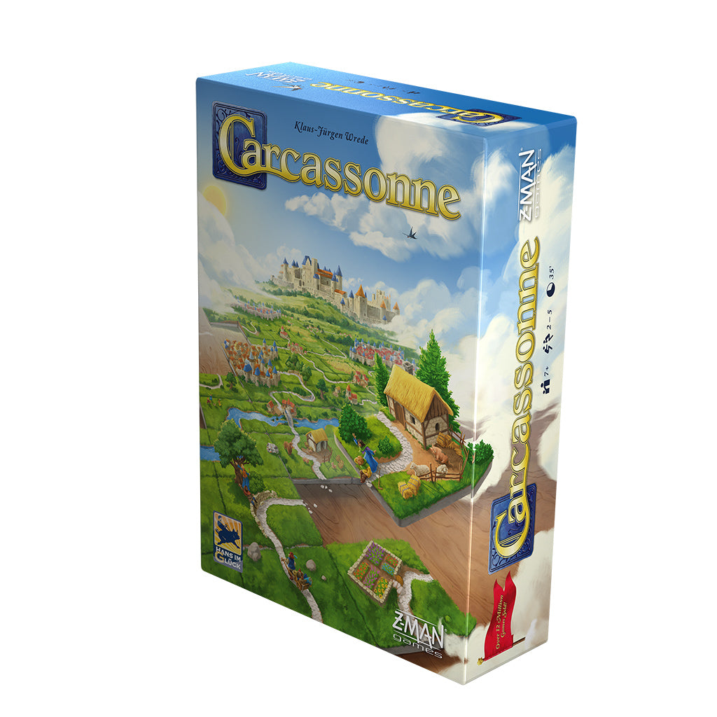 Carcassonne Board Game - Classic Strategy Tile Placement Game for Adults & Families - Perfect for Game Nights & Family Gatherings