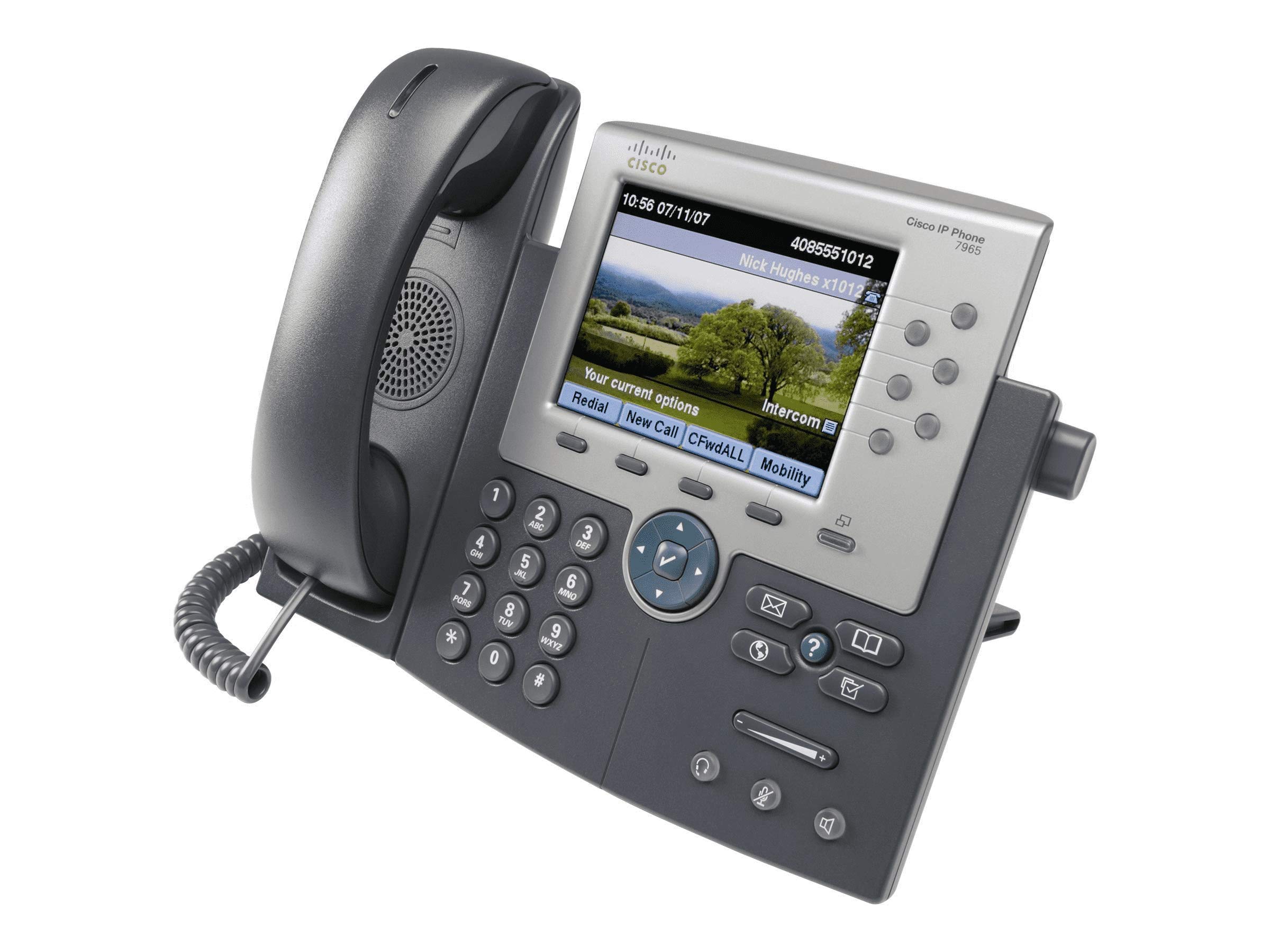 Refurbished Cisco CP-7965G VoIP Business Phone - IP Desk Phone with HD Voice, 3 Line LCD Display | Ideal for Office, Call Center & Remote Work