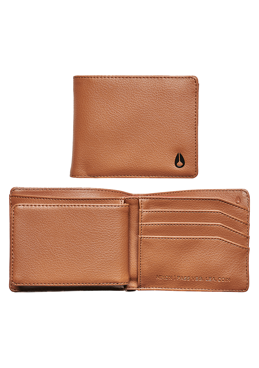 Vegan Leather Coin Wallet for Women & Men - Slim RFID Blocking Bifold Wallet with Saddle Stitch - Perfect for Travel, Daily Use & Gift Giving
