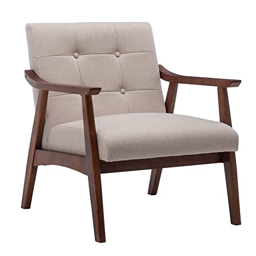 Sandy Beige Fabric/Espresso