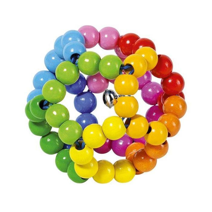 Heimess Touch Ring Rattle Elastic Rainbow Ball - Sensory Baby Toy for Newborns & Infants - Perfect for Early Learning, Teething Relief & Playtime Fun