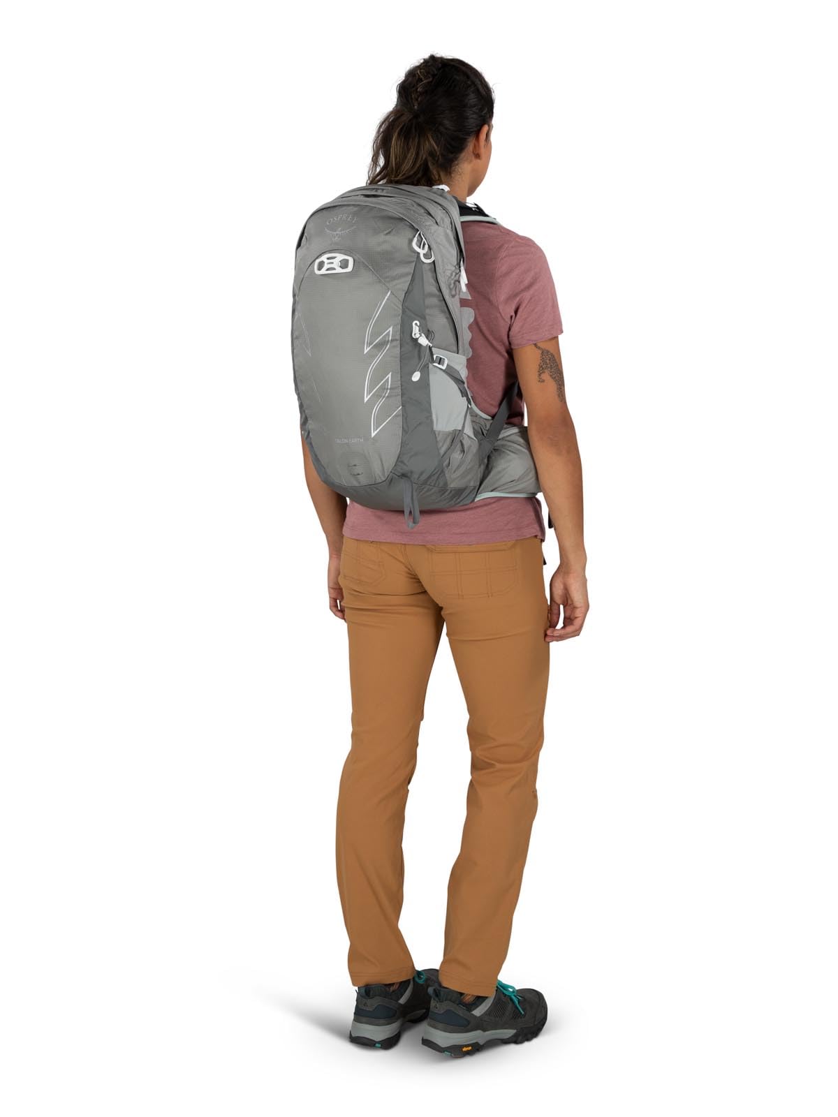 Osprey Talon Earth 22L Unisex Hiking Backpack - Lightweight & Durable Daypack for Outdoor Adventures, Glacier Grey - Perfect for Hiking, Camping & Travel