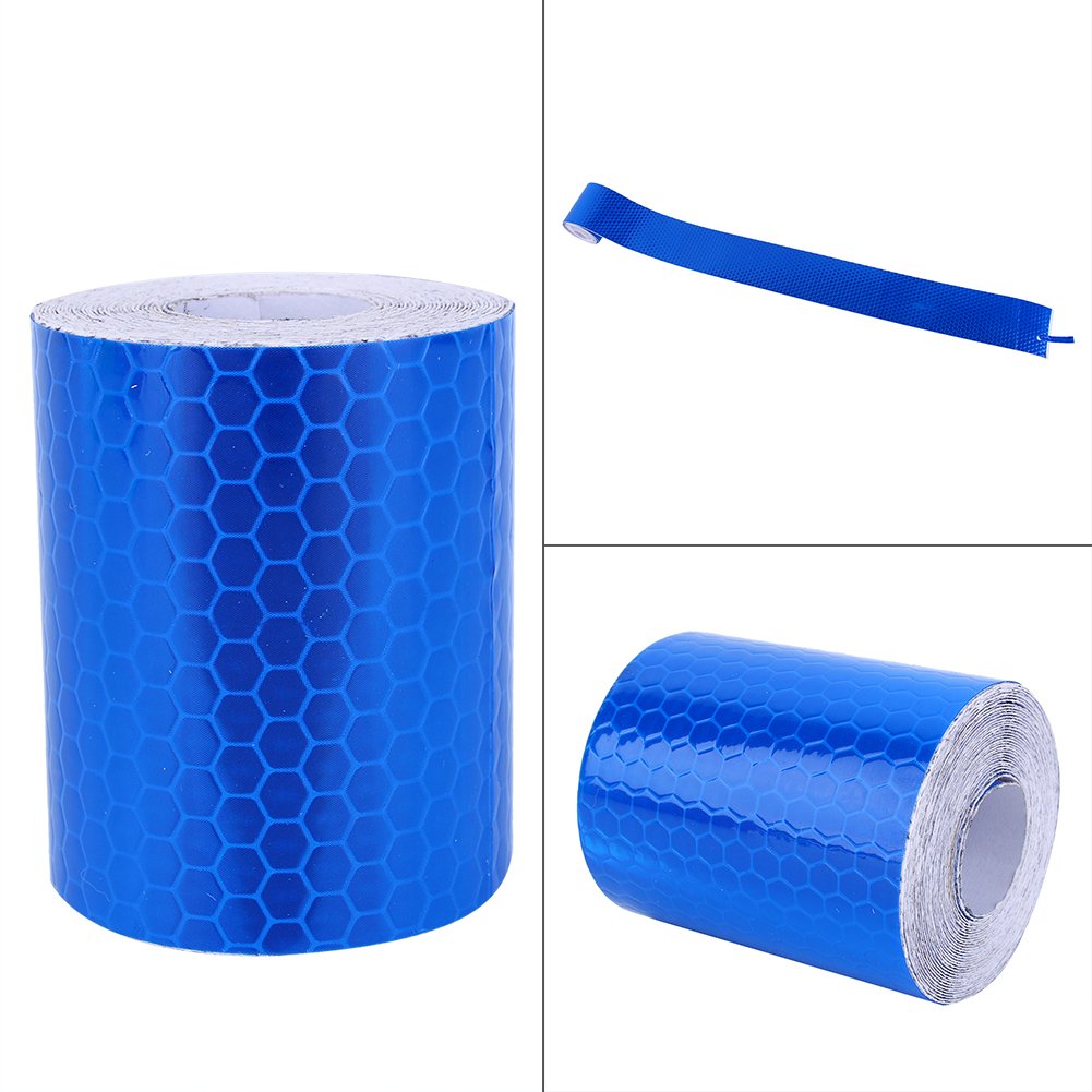 Yosoo 2 Inch x 9.8 Ft Reflective Safety Warning Tape - High Visibility Conspicuity Tape Roll for Motorcycles, Cars, Trucks & Outdoor Sports | Nighttime Road Safety, Emergency Marking & Hazard Identification