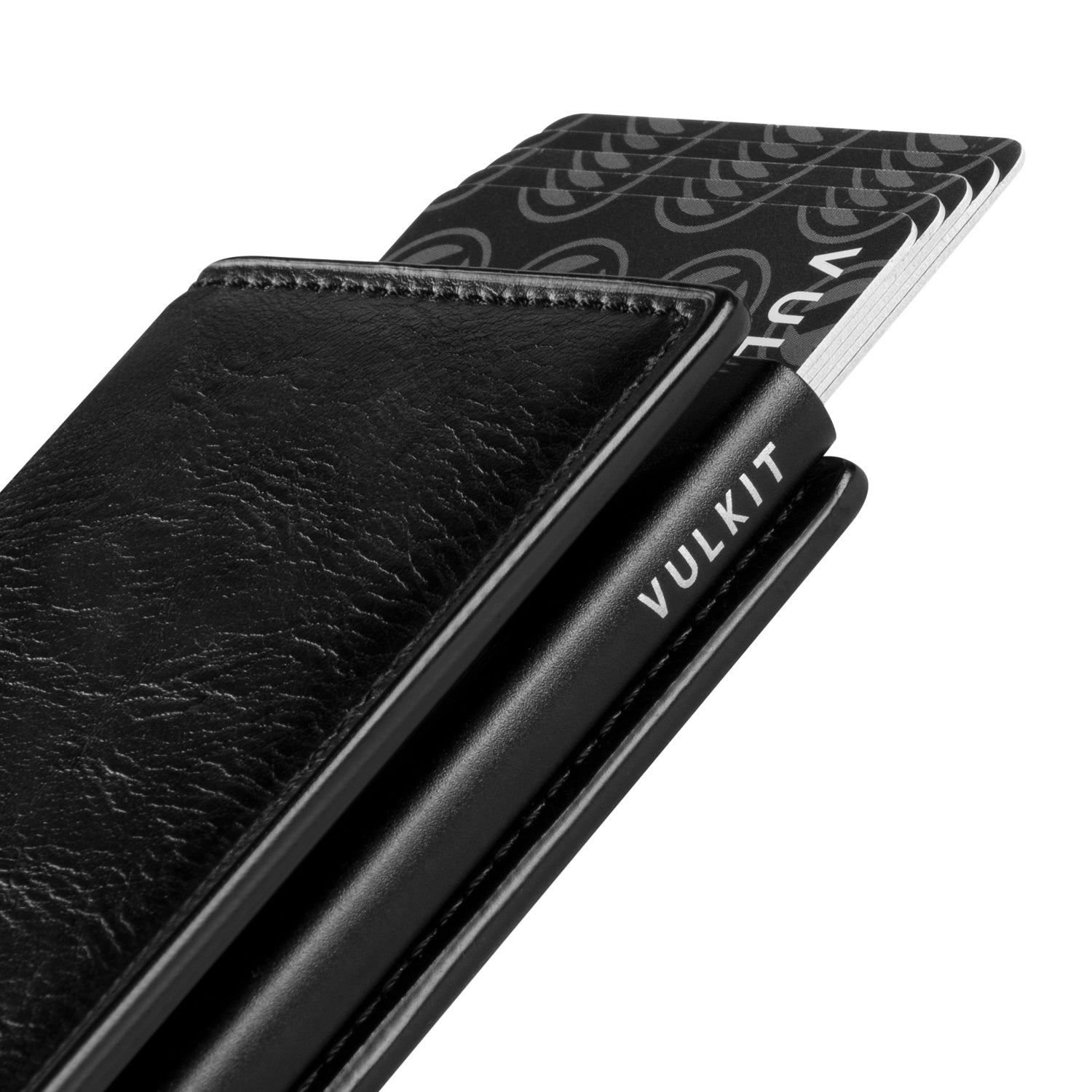VC200 Slim Aluminum Card Holder with RFID Blocking - Built-in Back Slot Wallet for Credit Cards & IDs - Perfect for Travel, Business, and Everyday Carry