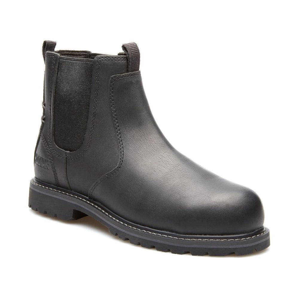 Kodiak Bralorne Chelsea Women's Composite Toe Pull On Work Boots - Slip Resistant, Comfortable & Lightweight for Construction, Warehouse & Outdoor Work (Black, KD0A4TDFBLK)