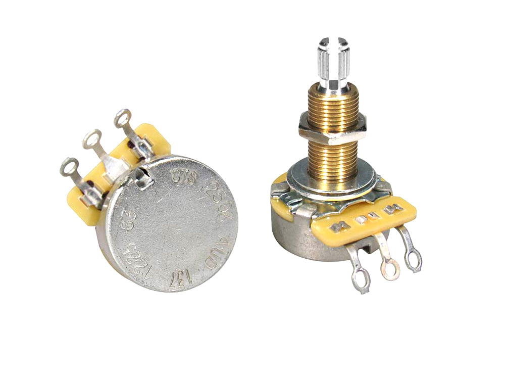 CTS250 A63 250KA Split Shaft Long Bushing Potentiometer - Premium Audio Control for Guitar, Bass & DIY Electronics Projects