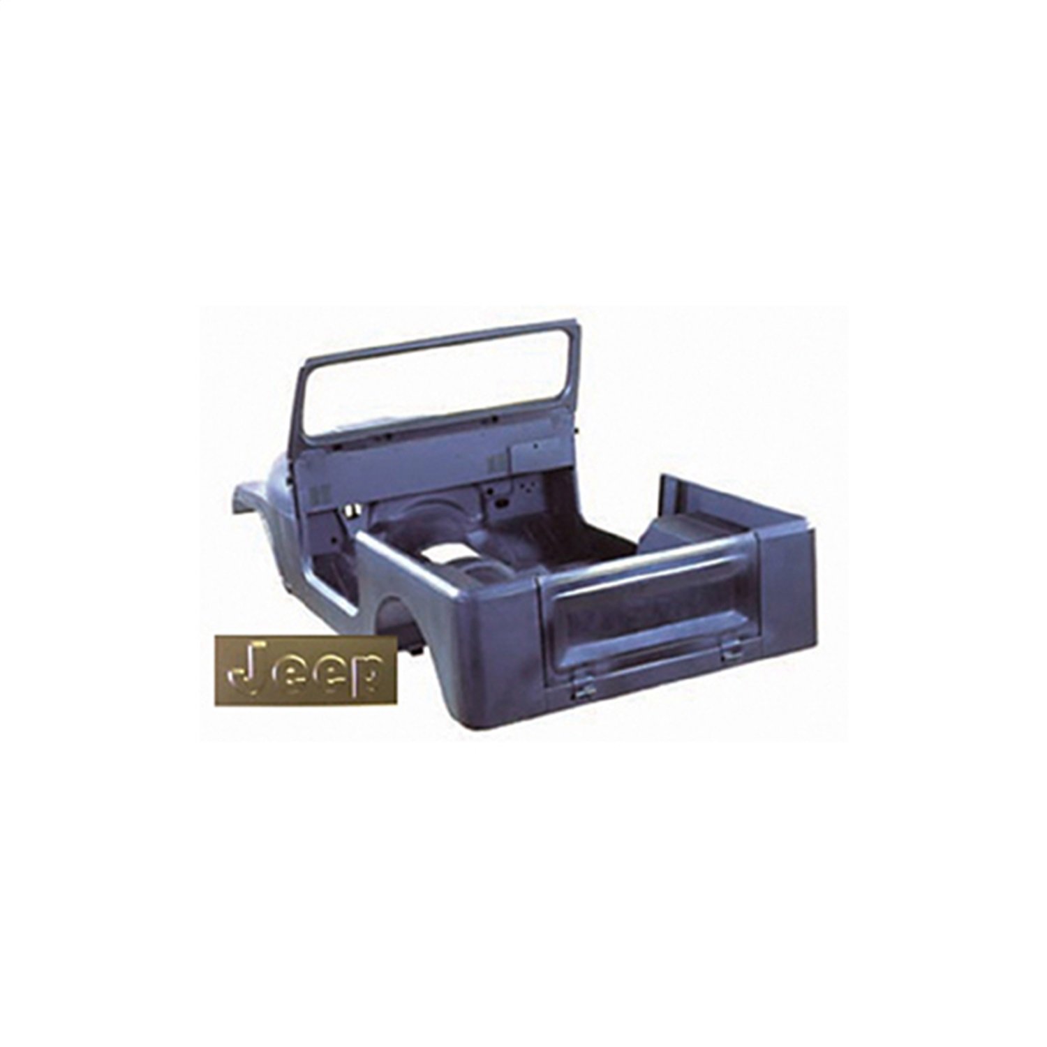 Omix-ADA DMC-5464362 Steel Reproduction Body Tub with Jeep Script - OE Reference CBT015 - Fits 1976-1986 Jeep CJ7 - Perfect for Jeep Restoration & Off-Road Upgrades