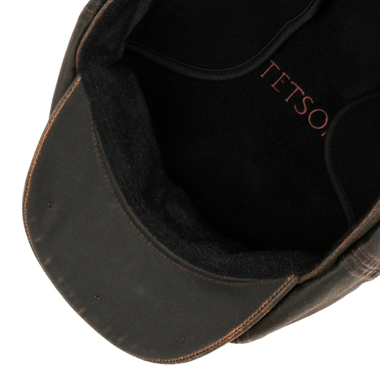 Stetson Hatteras Datto Flat Cap with Ear Flaps - Warm Winter Hat for Men, Outdoor Hunting & Fishing Gear, Cold Weather Accessories