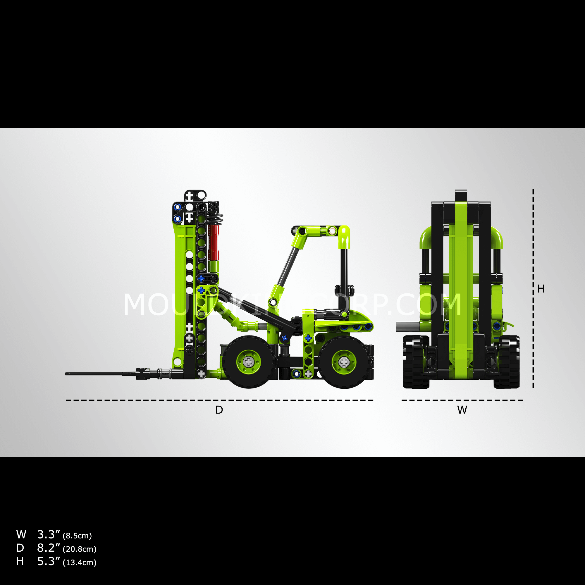 Mould King 24017 Forklift Workshop Loading Vehicle Building Toy Set - 219 PCS Construction Blocks for Kids, STEM Educational Toy for Boys & Girls - Perfect for Playtime, Birthday Gifts & Classroom Activities