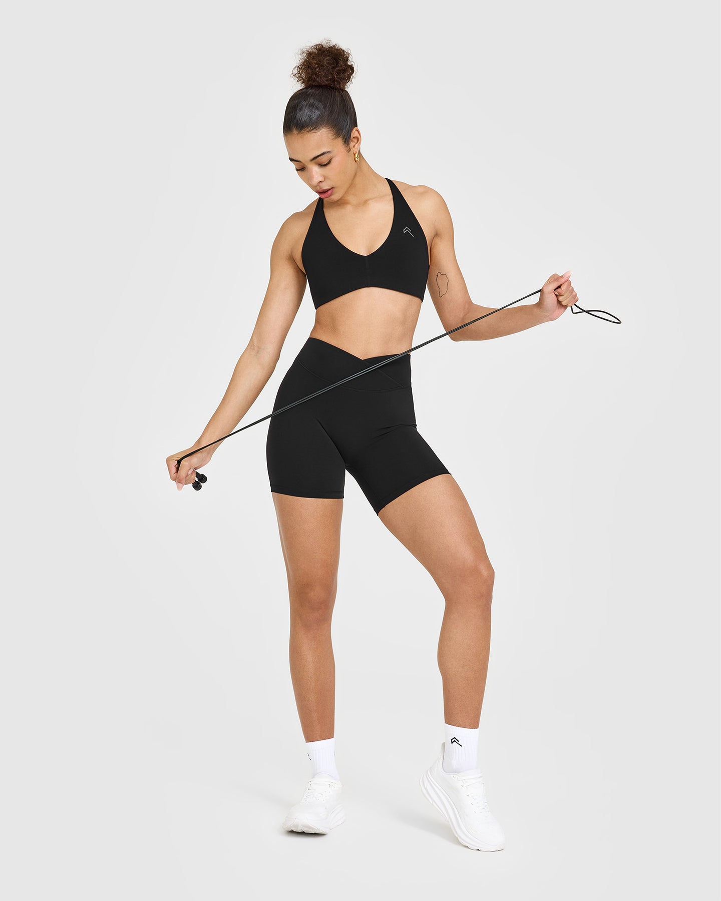 Unified Wrap Shorts 6 | Black - Comfortable & Stylish Athletic Shorts for Running, Yoga & Gym Workouts