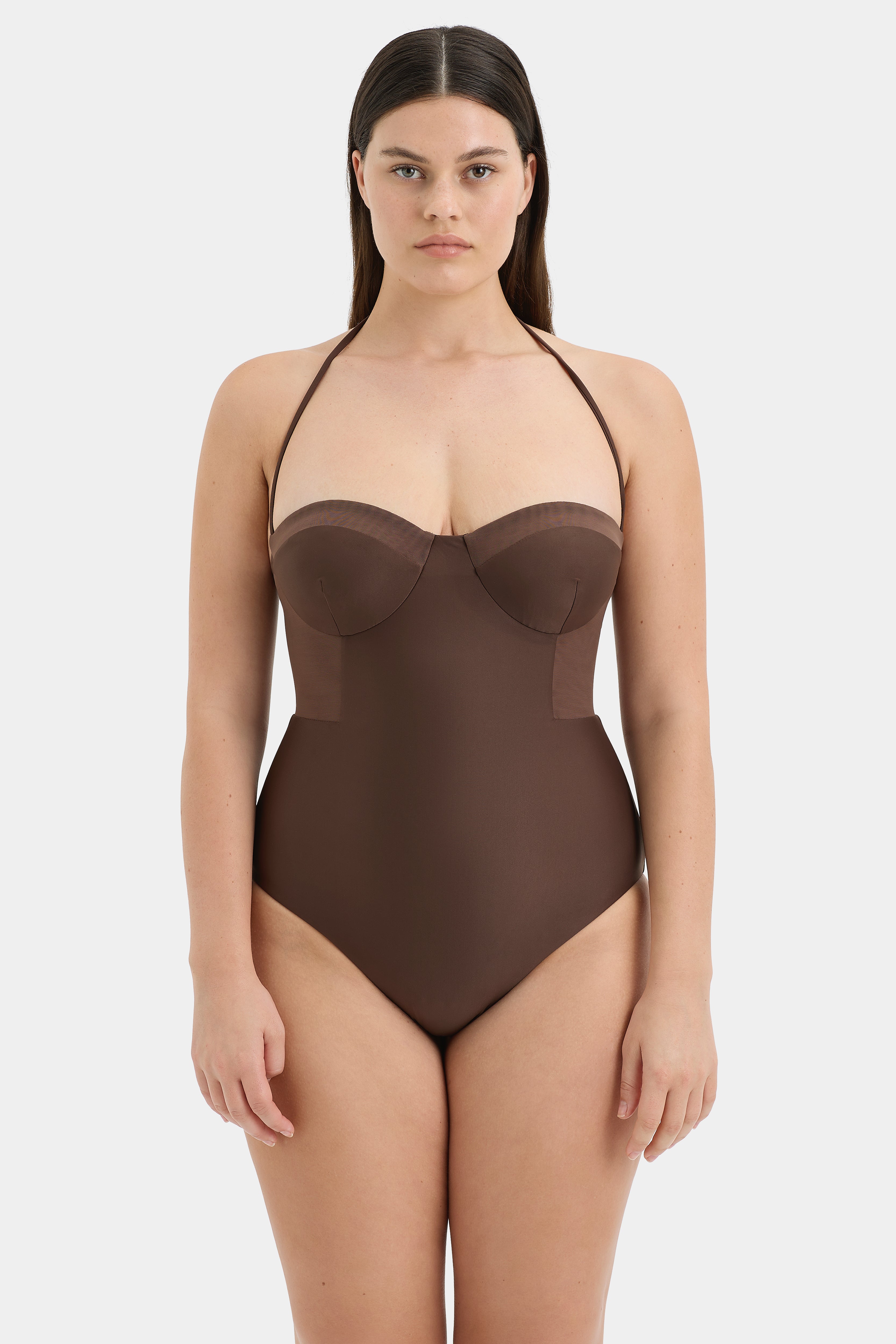 Dunes Splice One Piece Swimsuit - Sexy High Waisted Bathing Suit for Women, Beachwear & Pool Party - Perfect for Summer Vacations & Tropical Getaways