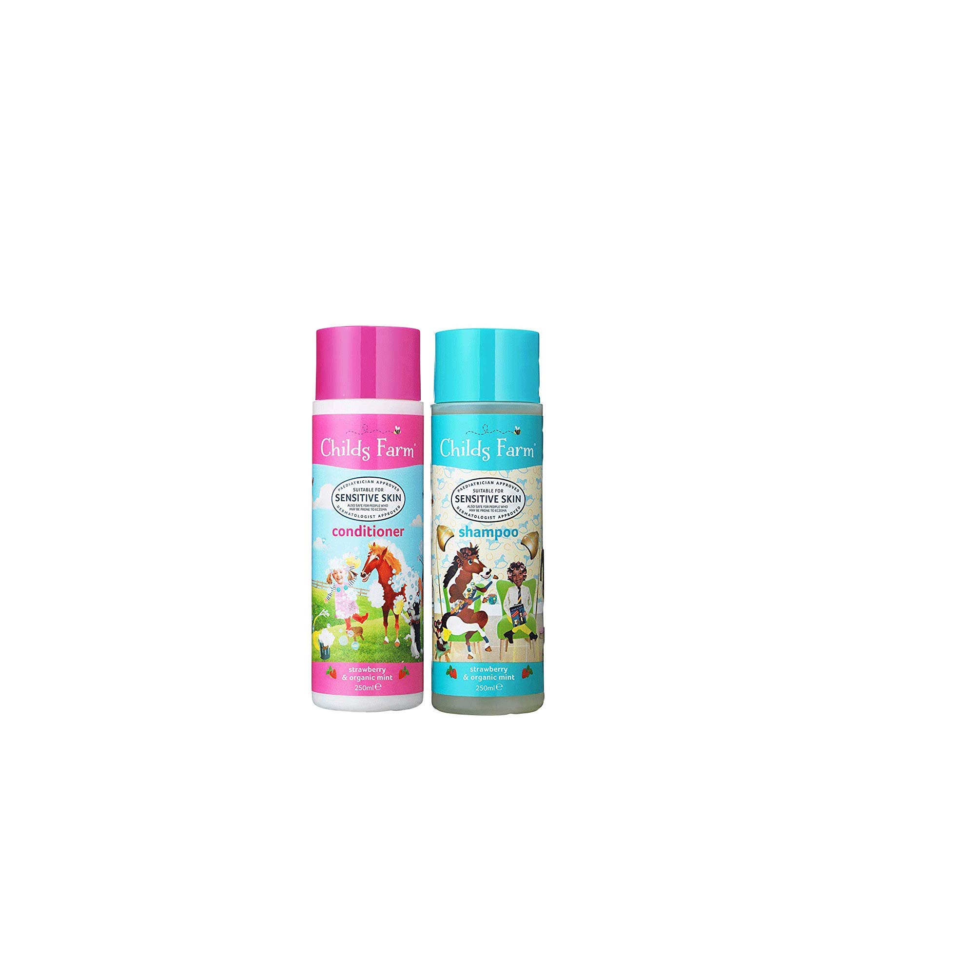 Childs Farm Baby Shampoo & Conditioner Set - Organic, Gentle for Newborns & Up - 2 Pack for Soft Skin - Perfect for Bath Time & Swim Routine