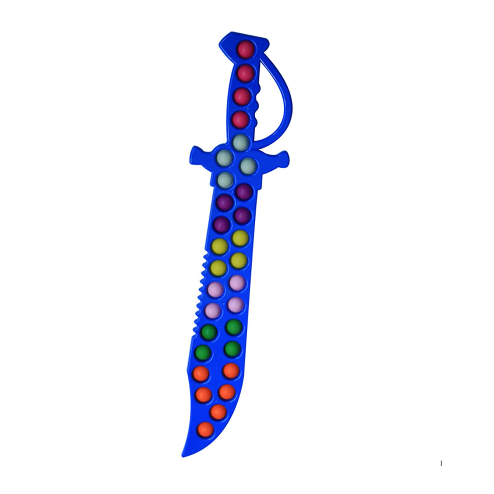 Bubble Pop Fidget Toy Sword - Silicone Stress Relief Sensory Toy for Kids & Adults (Blue, 22 Inches) - Perfect for Anxiety Relief, Classroom Focus & Office Desk Accessories