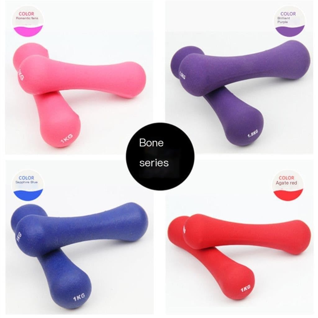 Purple 4kg Dumbbells for Women - Home Fitness Equipment for Jumping Exercises, Arm Toning, Yoga & Strength Training - Perfect for Home Gym & Workouts