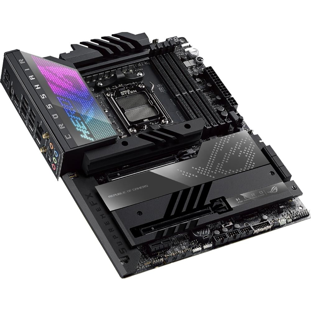 ASUS ROG CROSSHAIR X670E HERO Gaming Motherboard - AMD AM5 Socket, DDR5, PCIe 5.0, WiFi 6E - Perfect for High-End Gaming PCs and Content Creation Workstations