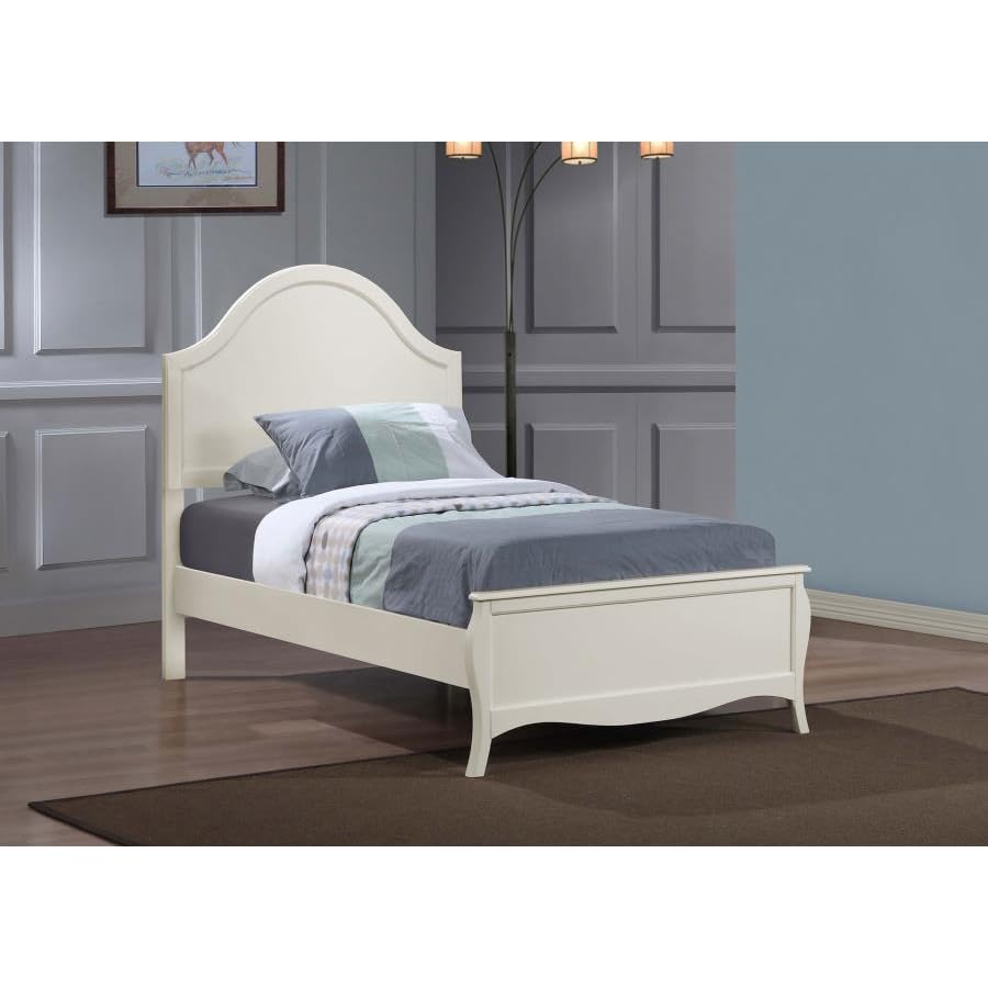 Coaster 400561T-CO Twin Size Dominique Youth Bed with White Finish - Perfect for Kids' Bedrooms, Guest Rooms & Small Spaces