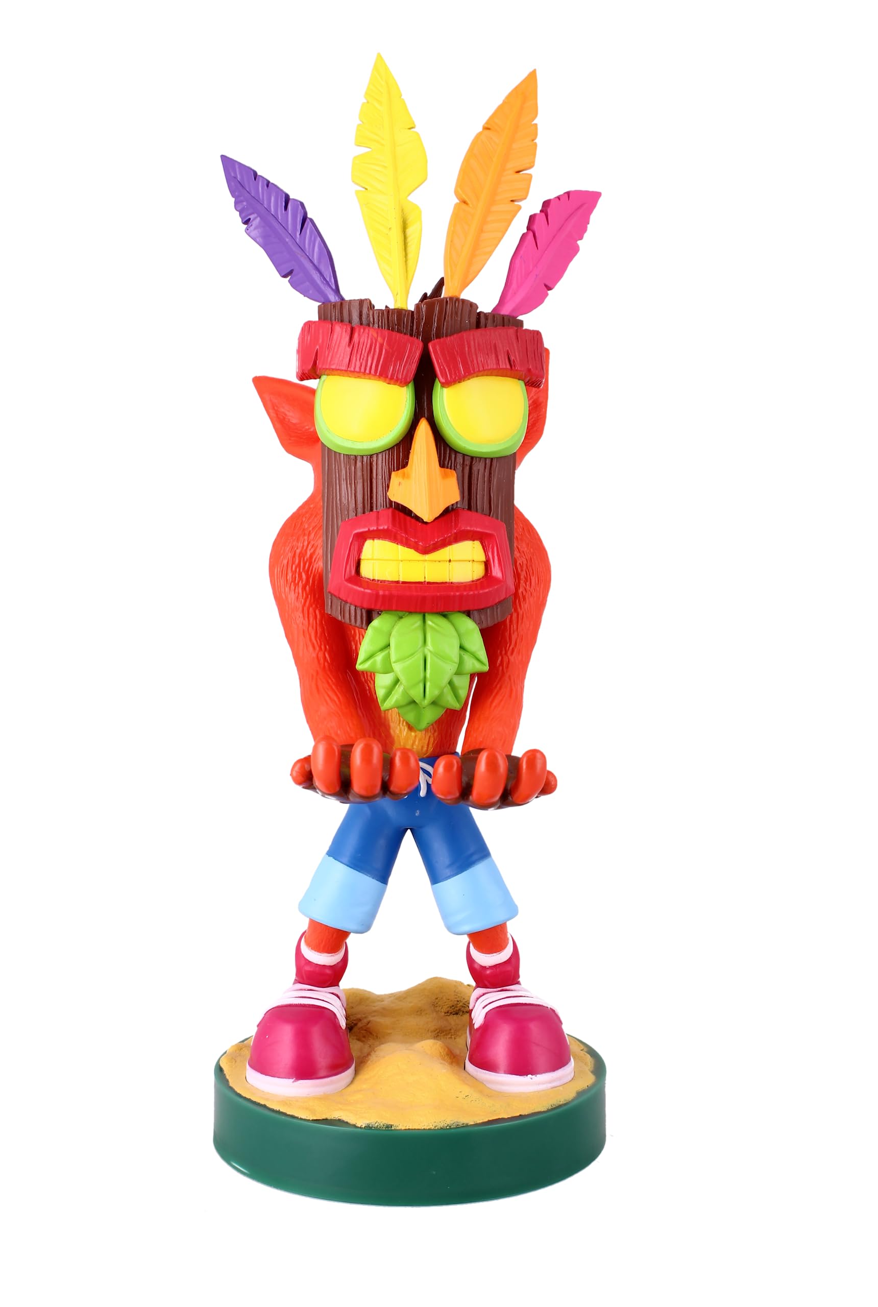 Crash Bandicoot Aku Aku Gaming Controller Stand & Phone Holder - Compatible with Xbox, PS4, PS5, Nintendo Switch - Perfect for Gaming Setup & Desk Organization