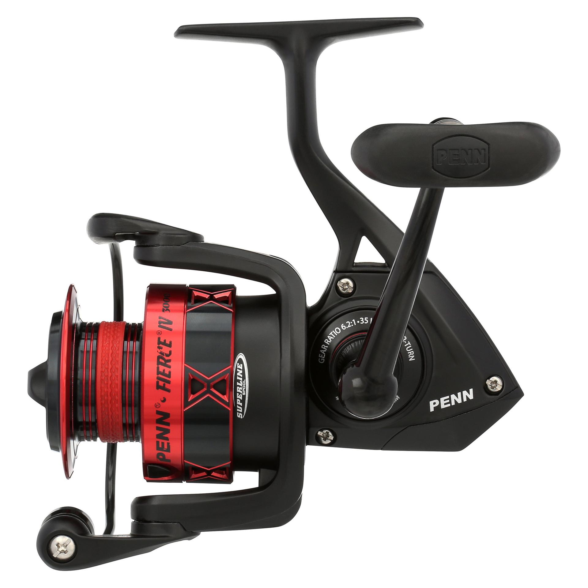 Fierce® IV Spinning Fishing Reel - Lightweight Saltwater & Freshwater Spinning Reel with Smooth Drag System - Perfect for Surf Fishing, Pier Fishing, and Bass Angling