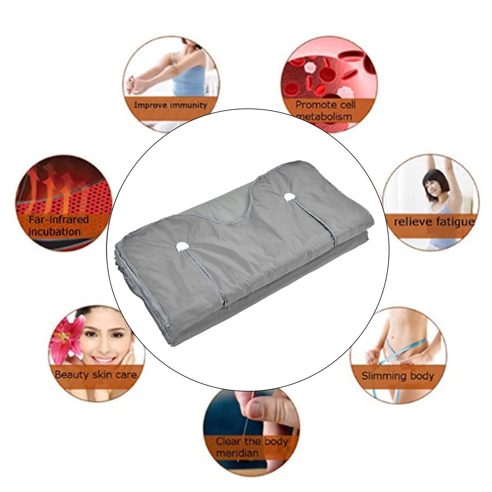 Best Infrared Sauna Blanket 650W with Remote Control - Double-Sided Heating Electric Spa Blanket for Home & Beauty Salon - Body Wrap, Detox, Weight Loss & Relaxation - Perfect for Cold Weather, Post-Workout Recovery & Stress Relief