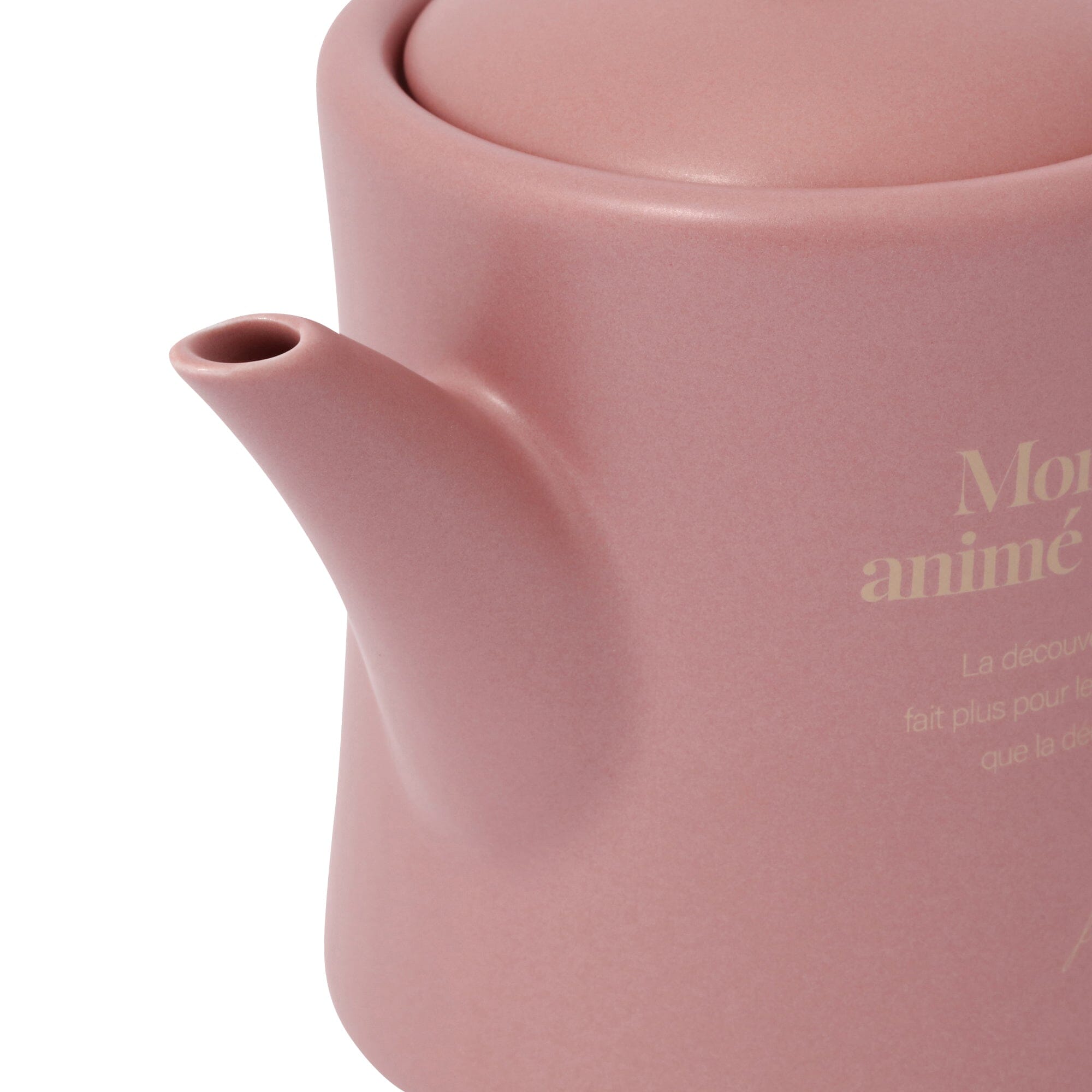 Premium Pink Le Cafe Teapot - Elegant Porcelain Tea Kettle with Infuser - Perfect for Afternoon Tea, Gifts & Home Decor