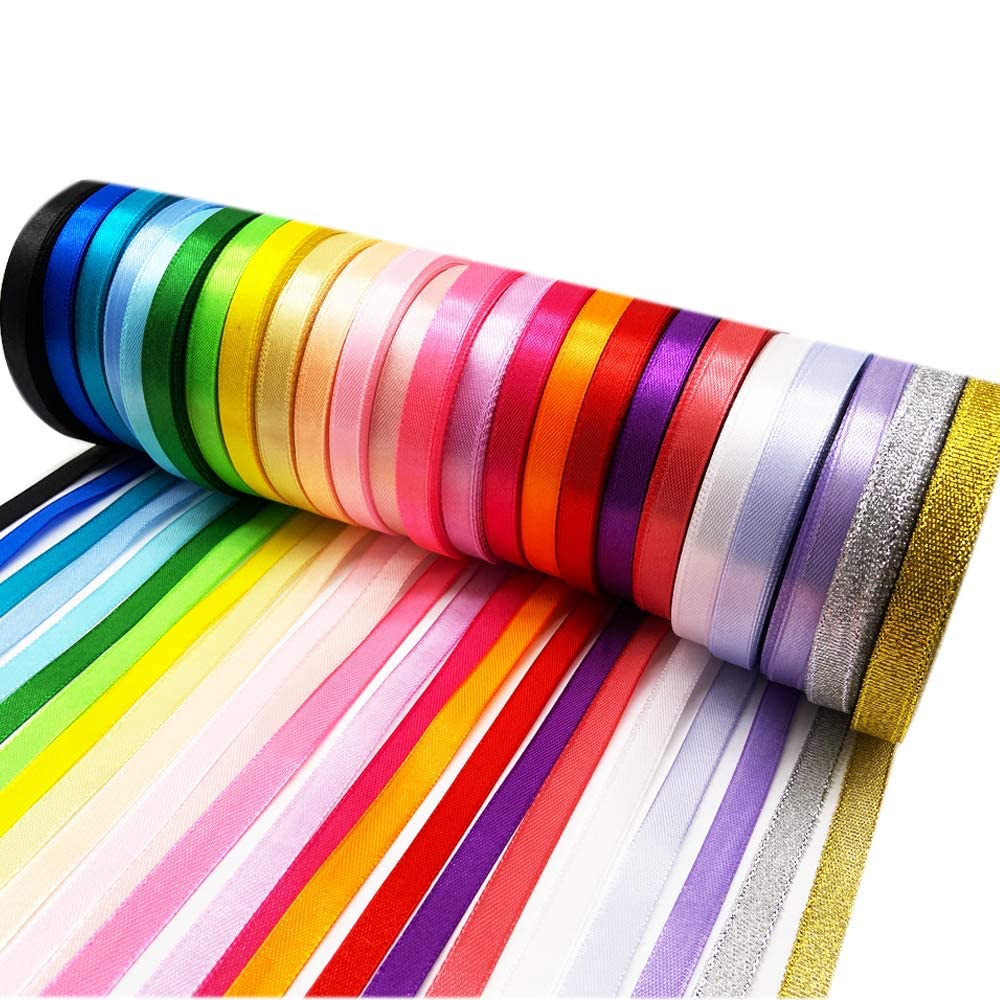 24 Colors 600 Yard Satin Ribbon Set - 2/5
