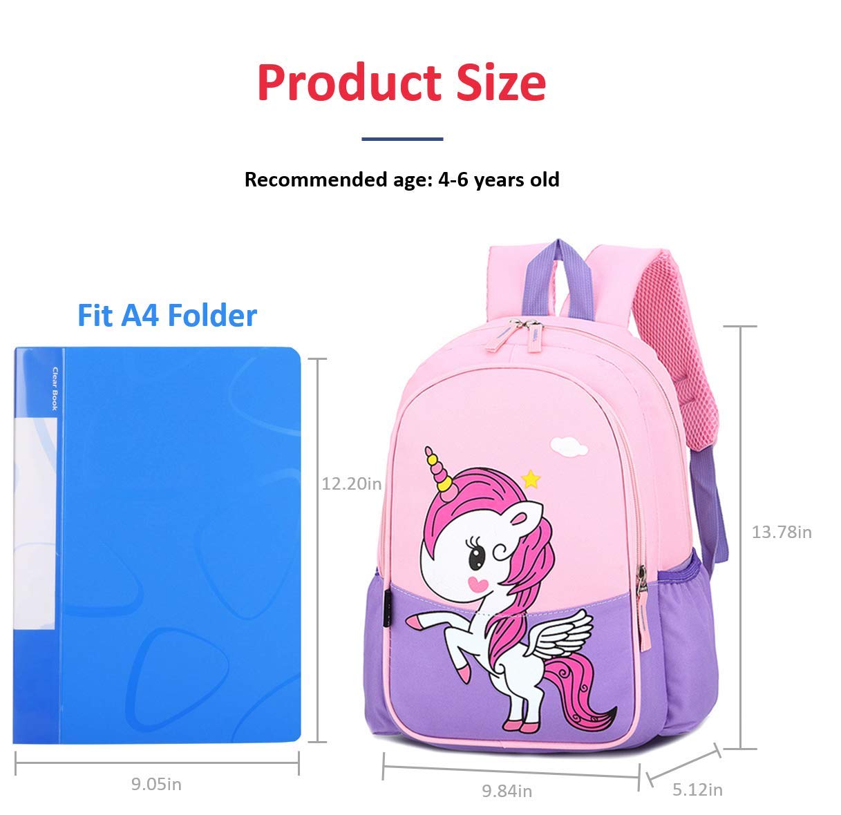 Kids Preschool Kindergarten Backpack - Lightweight Cool Cute Cartoon Travel Backpack with Lunch Bag for Boys & Girls | Perfect for School, Daycare, Travel & Outdoor Adventures