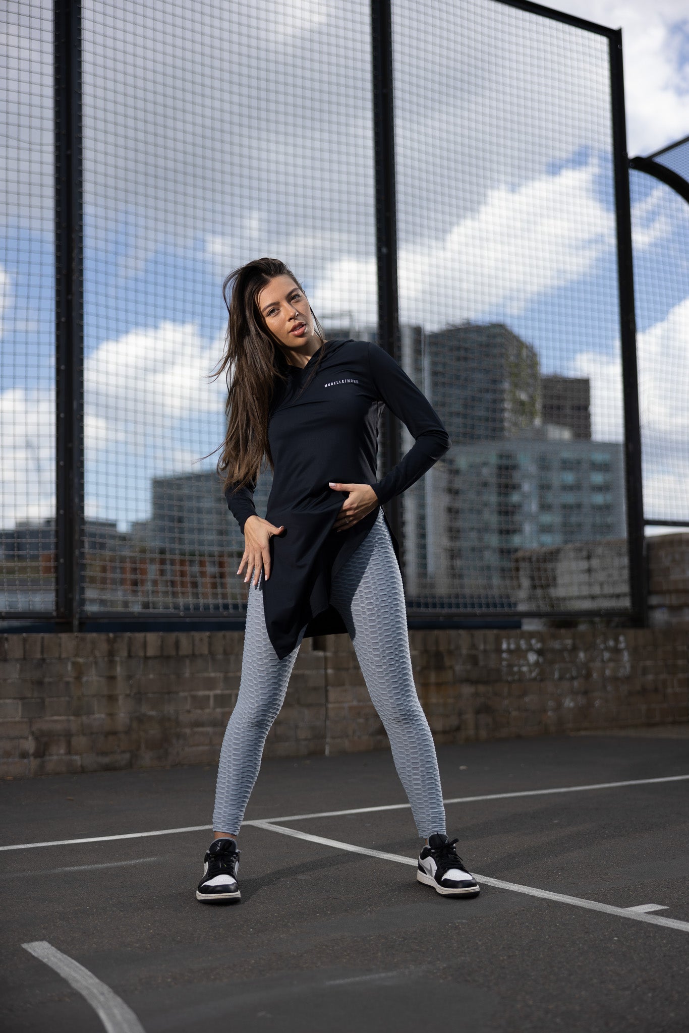 High-Waisted Jagged Leggings for Women - Trendy Ripped Yoga Pants with Stretchy Comfort - Perfect for Workouts, Running & Casual Wear