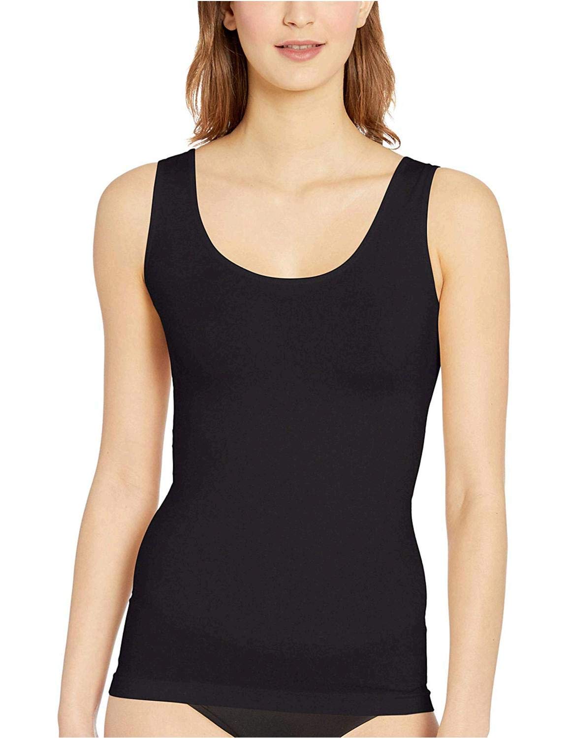 ESSENTIALS BY TUMMY TANK Women's Seamless Shaping Tank Top - Slimming Bodysuit for Workout & Layering | Perfect for Yoga, Gym & Everyday Wear