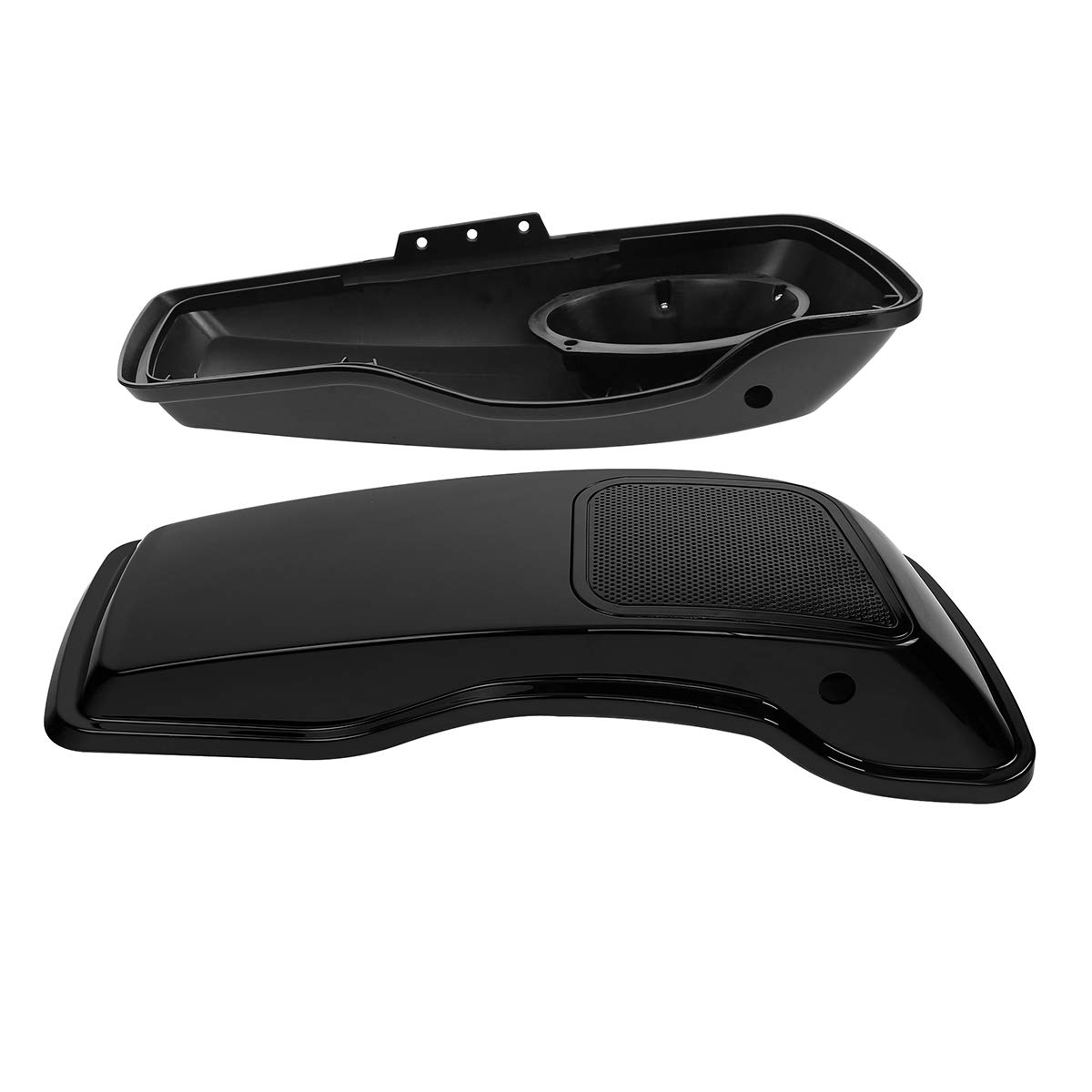6x9 Cutout Grills Saddlebag Speaker Lids for Harley Touring Road King Street Electra Glide (2014-2024) - Premium Motorcycle Audio Upgrade for Enhanced Riding Experience