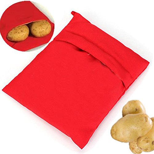 2 Pack Reusable Microwave Potato Pouch - Insulated Steaming Bags for Perfect Potatoes, Yams & Corn | Quick Cooking Kitchen Accessory for Baked Potatoes, Vegetables & Side Dishes