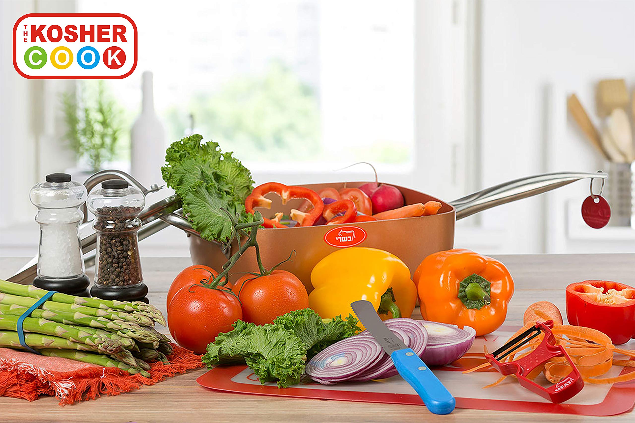 Premium 5-Piece Paring Knife Set - 2 Inch Ultra Sharp Kitchen Knives with Ergonomic Handle & Pointed Tip - Color Coded Kosher Cook Tools for Peeling, Slicing & Garnishing - Perfect for Fruits, Vegetables & Meal Prep