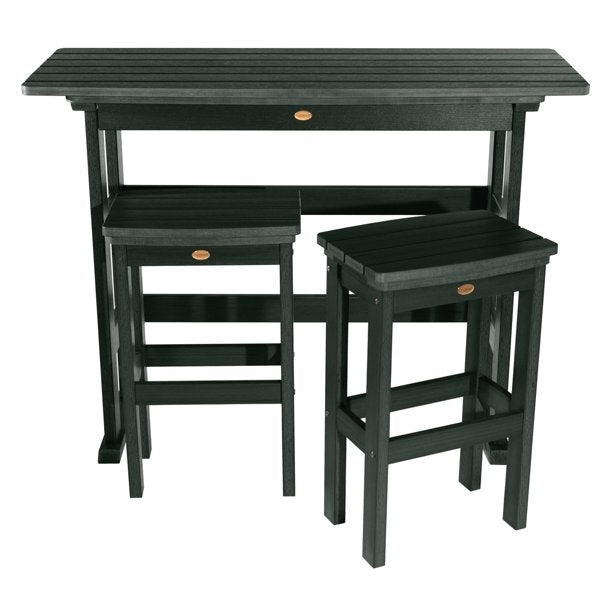 Lehigh 3-Piece Bar Height Balcony Patio Set - Outdoor Bistro Furniture for Small Spaces, Balconies & Decks