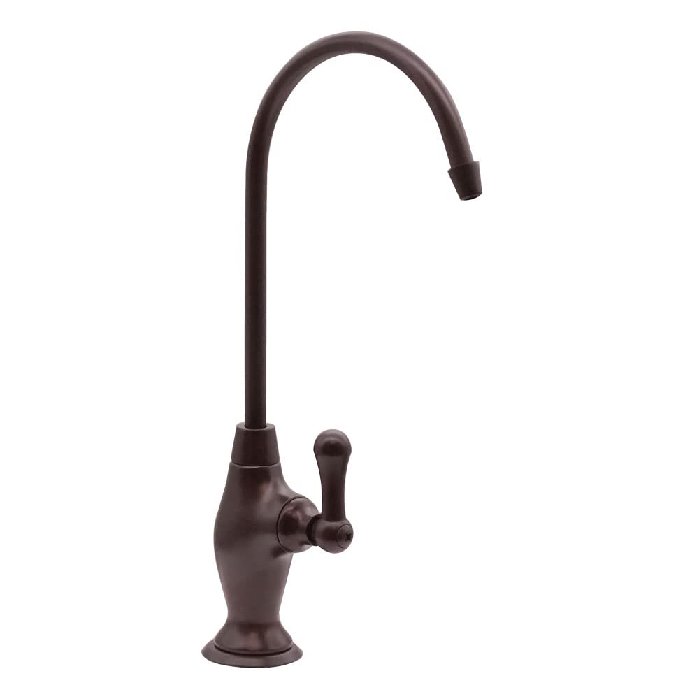 Westbrass D2033-NL-12 10-Inch Classic Single Lever Cold Water Dispenser Faucet - Oil Rubbed Bronze Finish - 1-Pack - Perfect for Kitchen Sinks, Bar Carts & Office Water Coolers