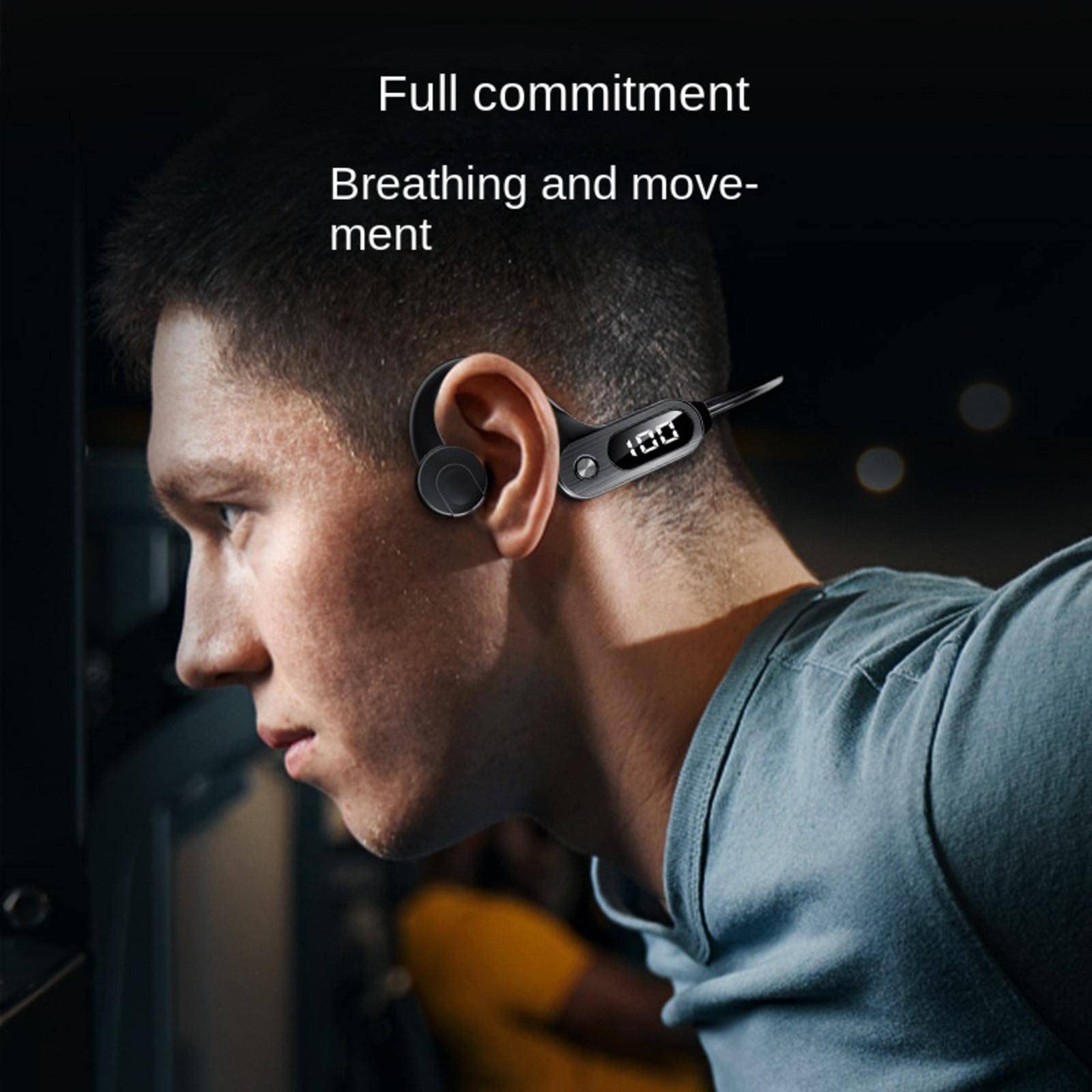 MBETA Bluetooth 5.3 Wireless Bone Conduction Headphones - Open-Ear Sport Headset with IPX5 Waterproof for Running, Cycling, Gym Workouts - Sweatproof & Comfortable for Outdoor Activities