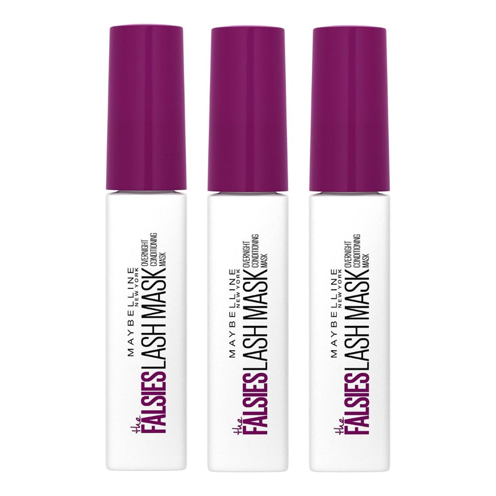 3-Pack Maybelline The Falsies Lash Conditioning Mask 10ml - Overnight Eyelash Treatment for Longer, Fuller Lashes | Perfect for Nighttime Lash Care & Beauty Routine