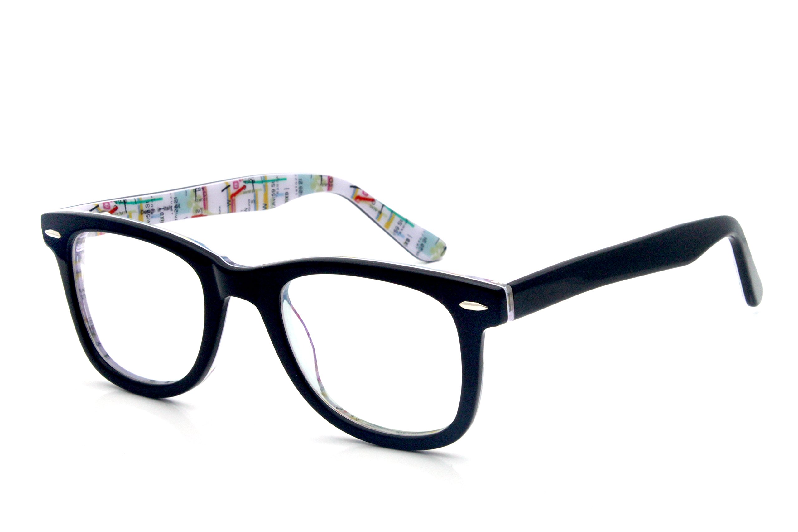 Fashionable Acetate Eyeglasses for Women & Men - Non-Prescription High Fashion Frames | Perfect for Daily Wear, Work & Style Enhancement
