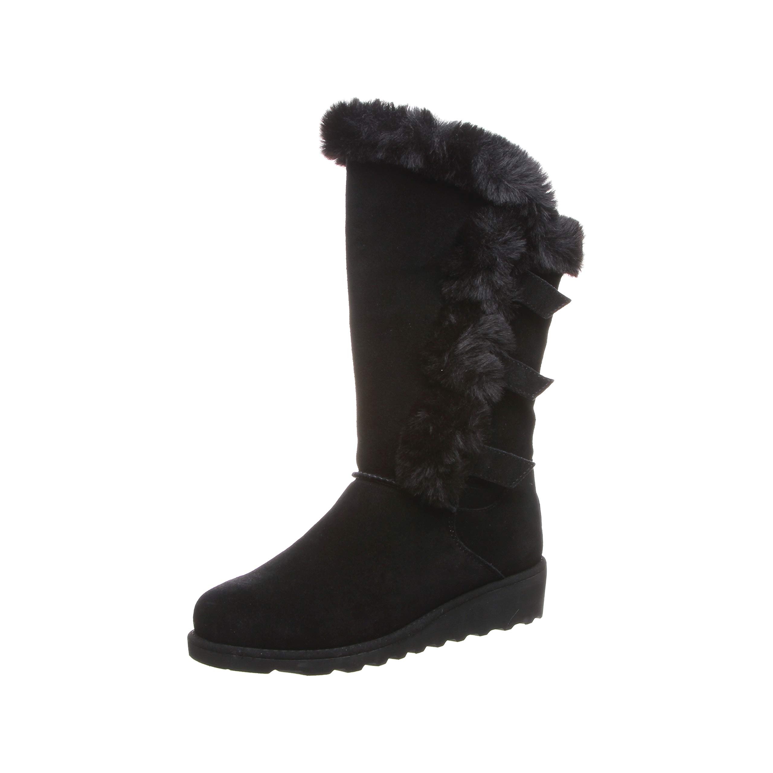 BEARPAW Women's Genevieve Suede Slip-On Winter Boots - Comfortable Ankle Booties in Multiple Colors | Cozy Casual & Outdoor Wear for Cold Weather