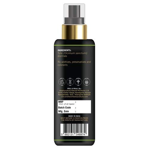Heartyculture Divine Tulsi Water Hydrosol (60ml) - Pure Herbal Hydrosol for Aromatherapy, Skincare & Spiritual Wellness | Perfect for Diffusers, Sprays & Meditation